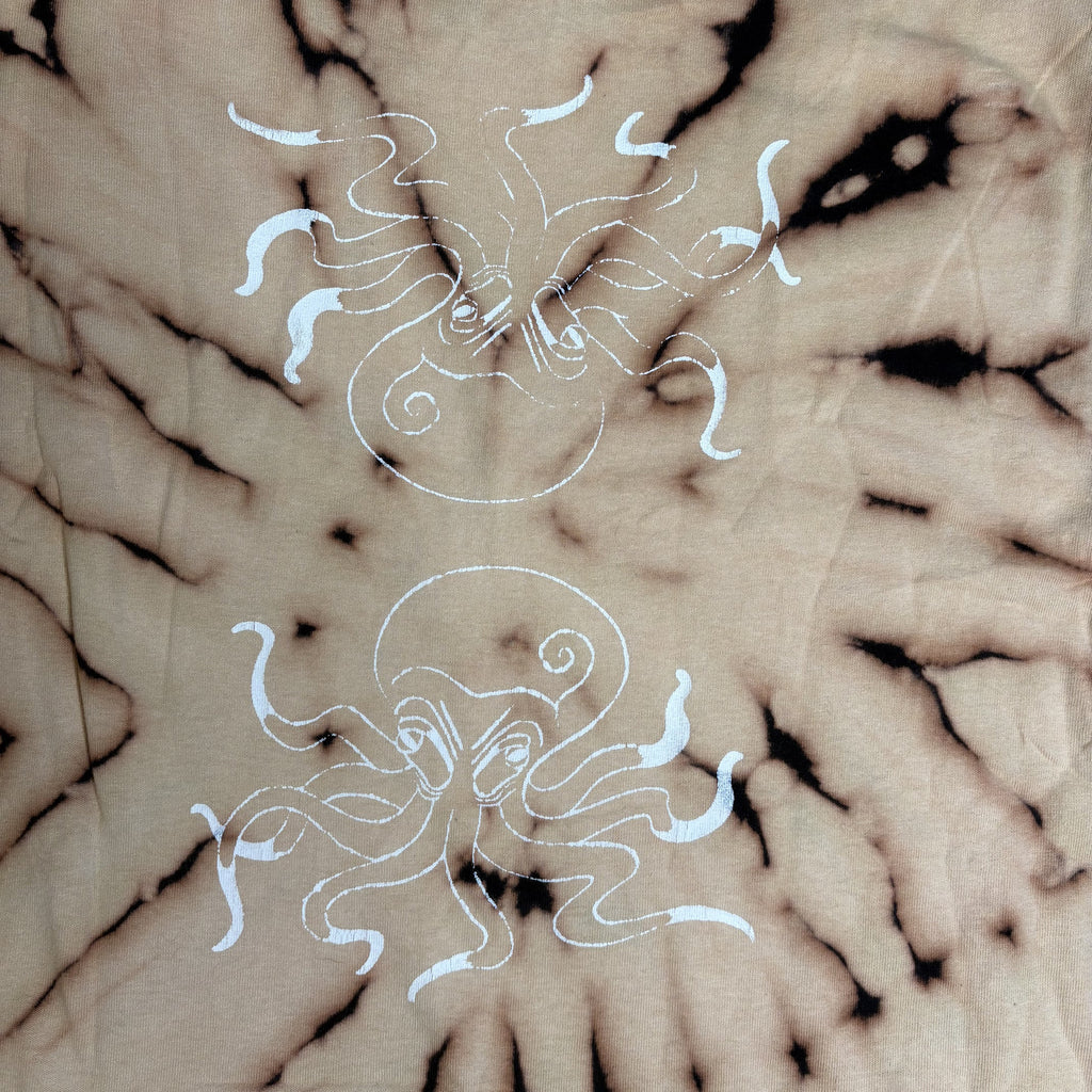 Indie Bleach Dye Sun & Octopus Graphic Tee