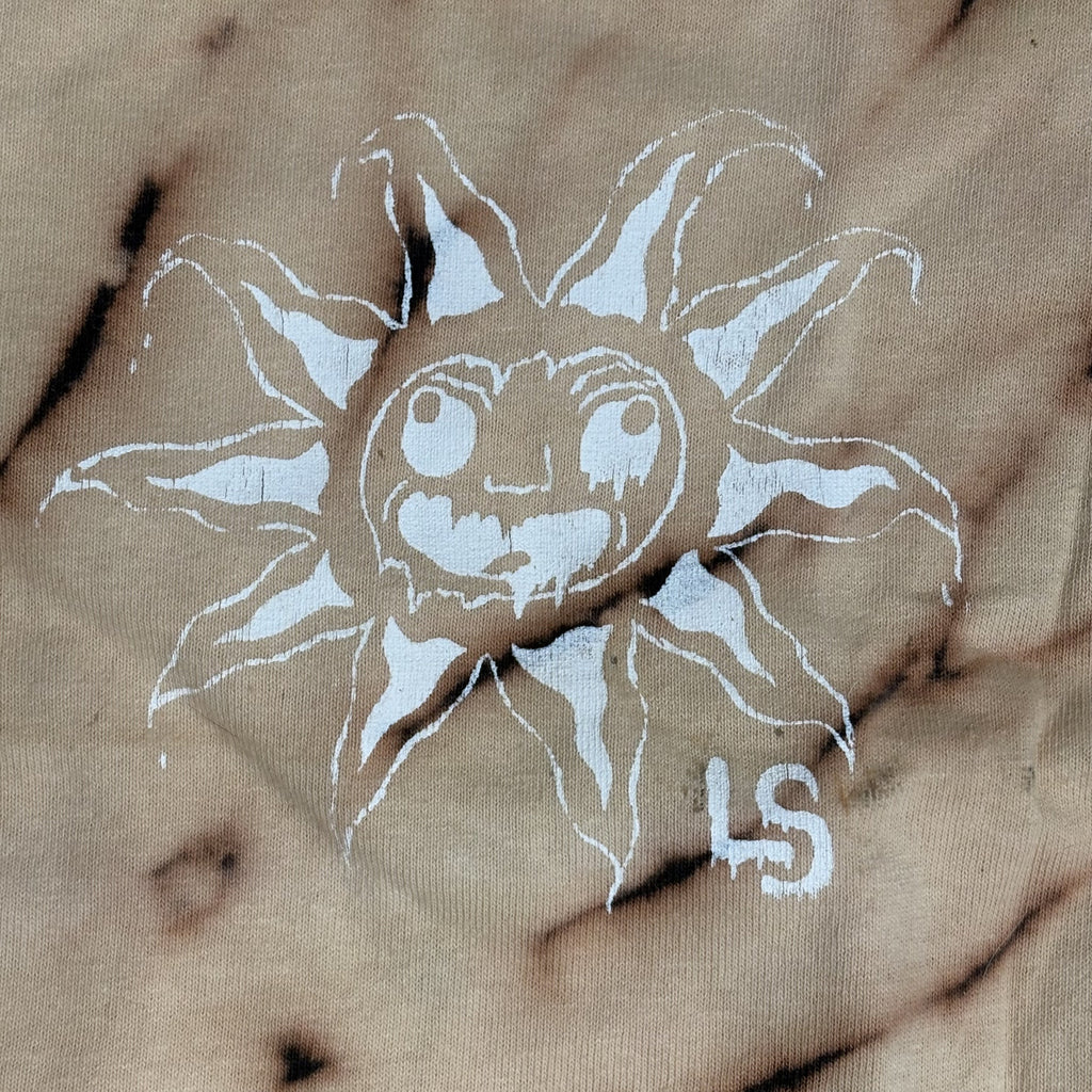 Indie Bleach Dye Sun & Octopus Graphic Tee
