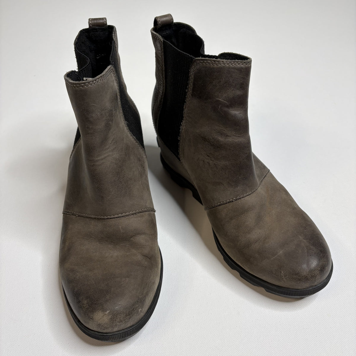 Sorel Waterproof Leather Ankle Booties Brown Women Size 8.5