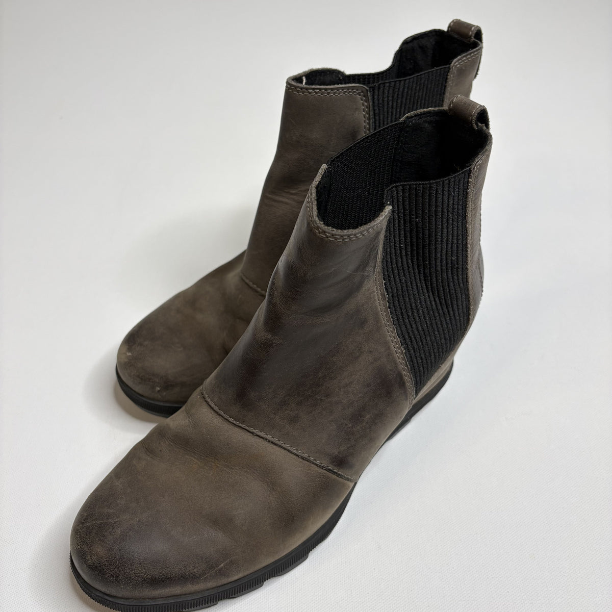 Sorel Waterproof Leather Ankle Booties Brown Women Size 8.5