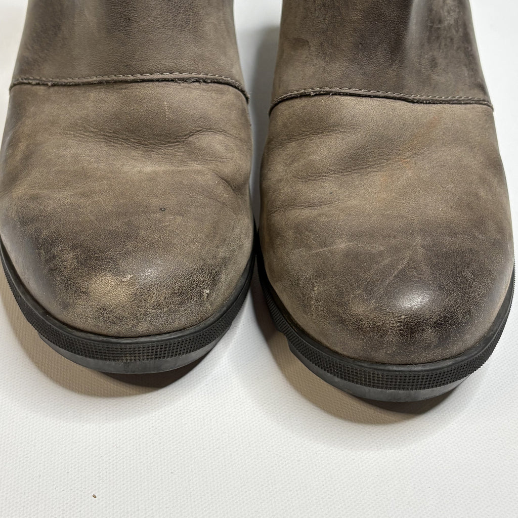Sorel Waterproof Leather Ankle Booties Brown Women Size 8.5