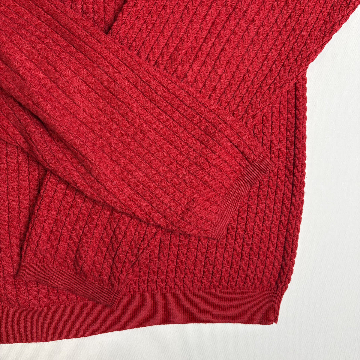 Vintage Pendleton Red V-Neck Sweater Mens - 100% Cotton