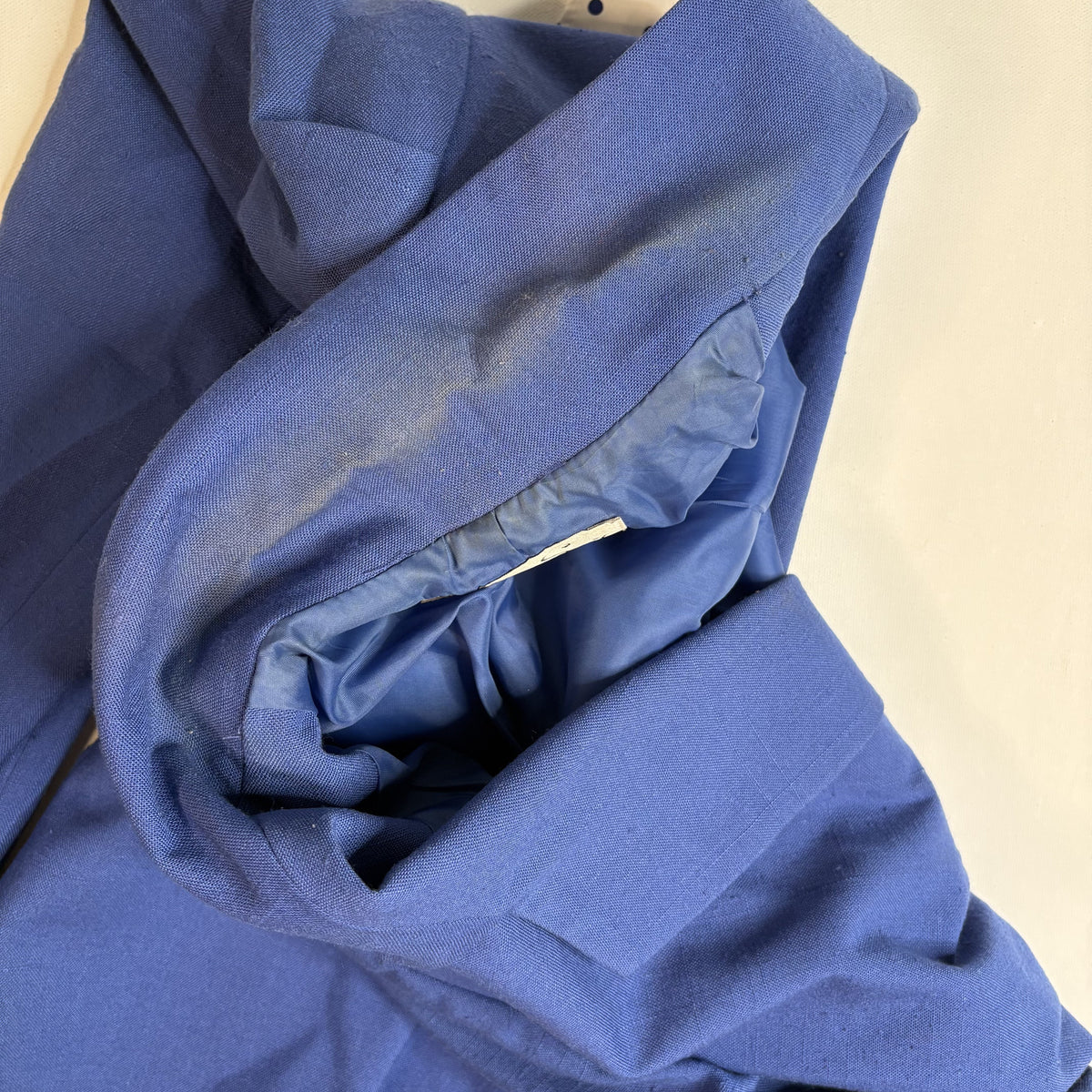 Vintage Le Suit Royal Blue Skirt Suit Set Blazer Midi Skirt