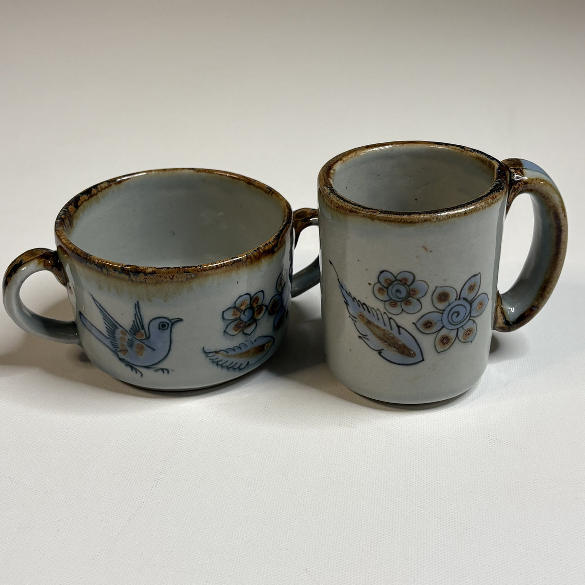 Vintage Ken Edwards El Palomar Mexico Tonala Mug Set of 2