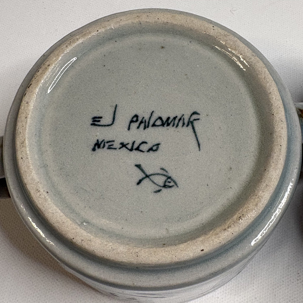 Vintage Ken Edwards El Palomar Mexico Tonala Mug Set of 2