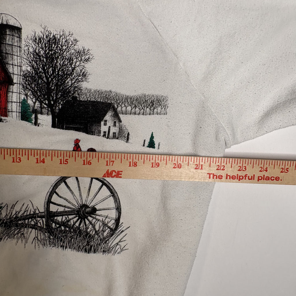 Vintage Hanes Activewear Barn Graphic Crewneck Sweatshirt XL