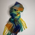 Vintage Plaid Oversized Fringe Scarf Long Alpaca Feel Wrap