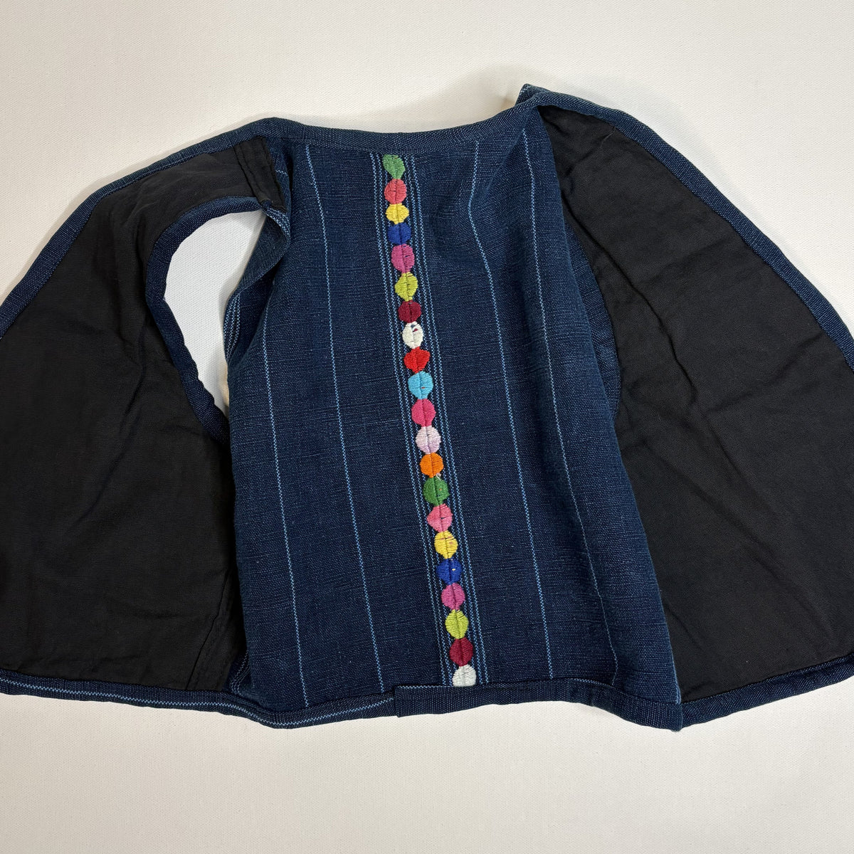 Vintage Kids Guatemalan Hand Woven Vest Skirt Set Cotton