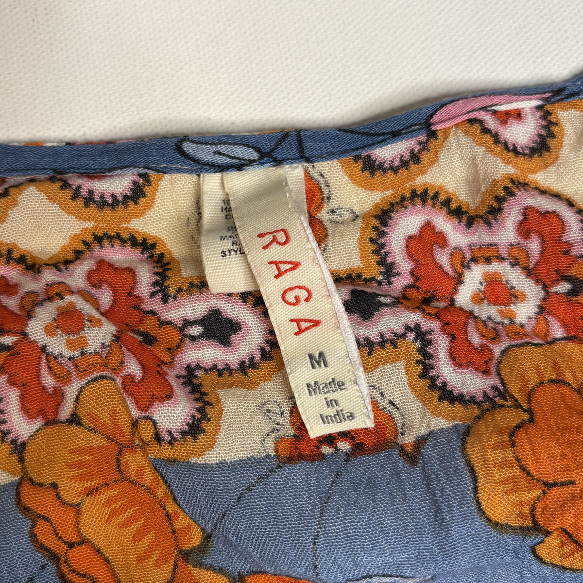 RAGA Floral Boho Mixed Print Blouse Top Size M Medium
