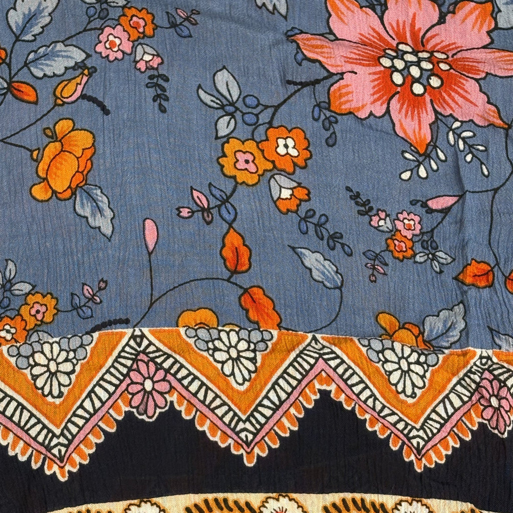 RAGA Floral Boho Mixed Print Blouse Top Size M Medium