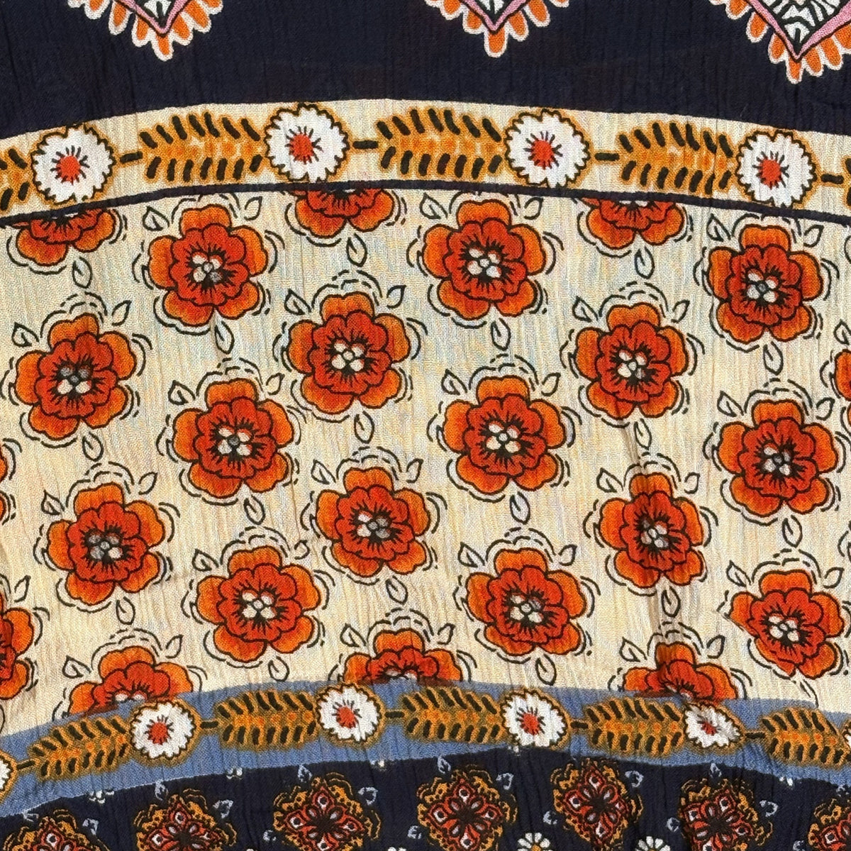 RAGA Floral Boho Mixed Print Blouse Top Size M Medium