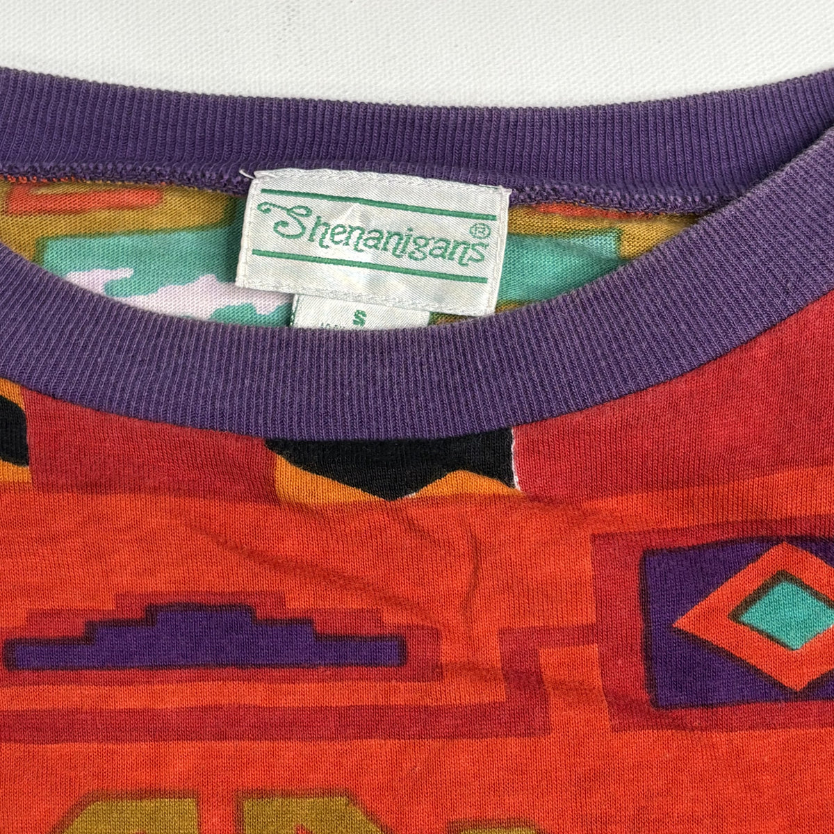 Vintage Shenanigans Aztec Southwest Geometric Knit T Shirt