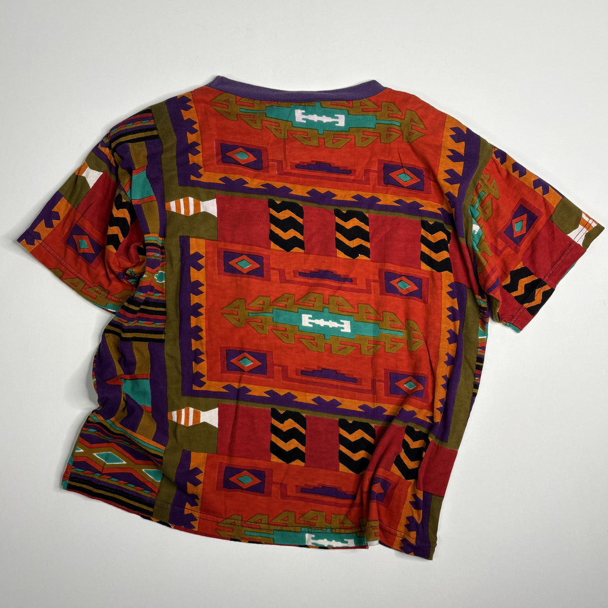 Vintage Shenanigans Aztec Southwest Geometric Knit T Shirt
