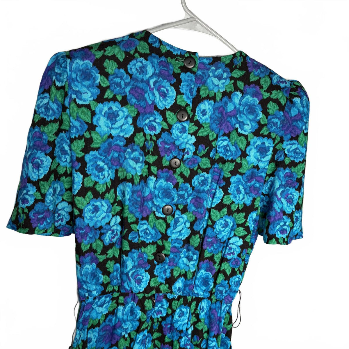Vintage Vivaldi Floral Cold Shoulder Maxi Dress