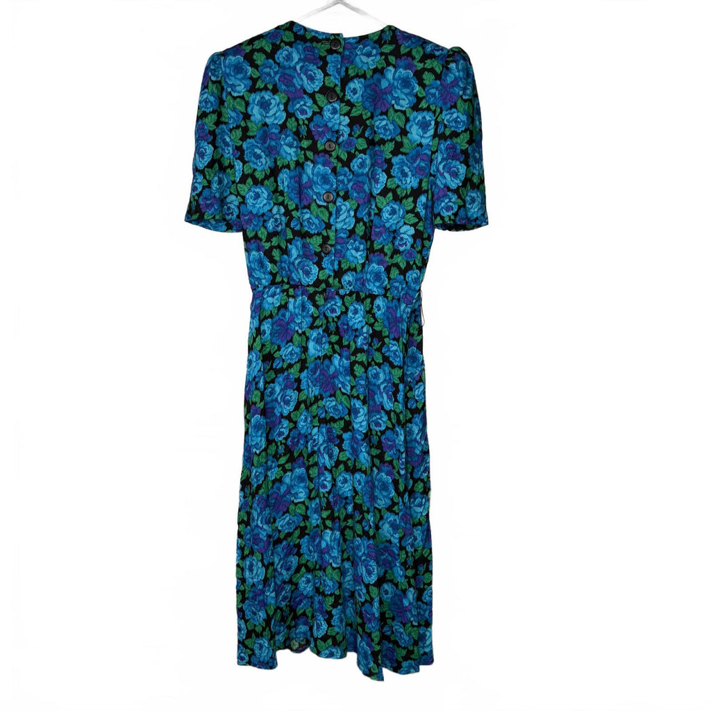 Vintage Vivaldi Floral Cold Shoulder Maxi Dress