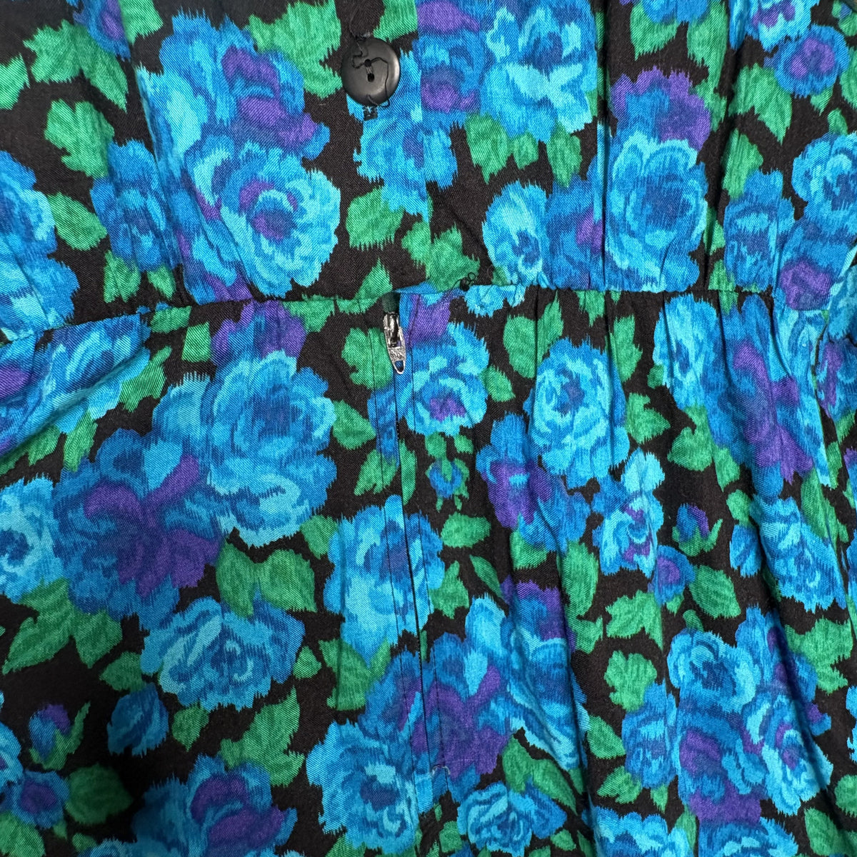 Vintage Vivaldi Floral Cold Shoulder Maxi Dress