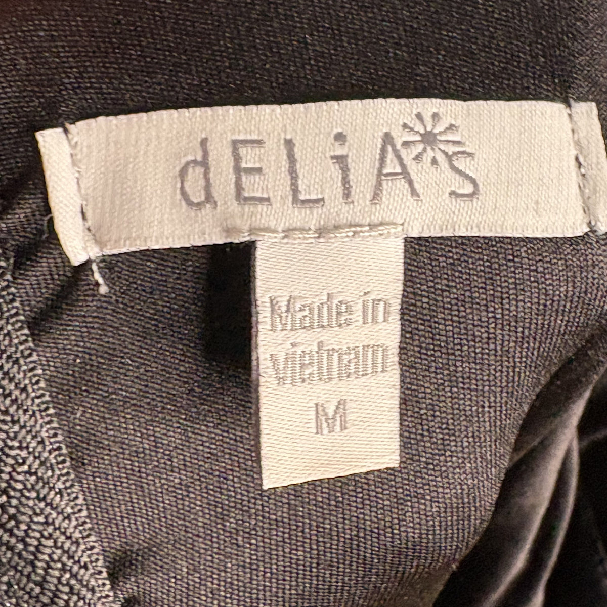 Vintage dELiA*s Y2K Black Sequin Mini Dress Size M