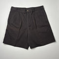 Vintage Lee Wrinkle Resistant Black Pleated Shorts W36