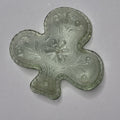 Vintage Green Shamrock Depression Glass Ashtray Dish