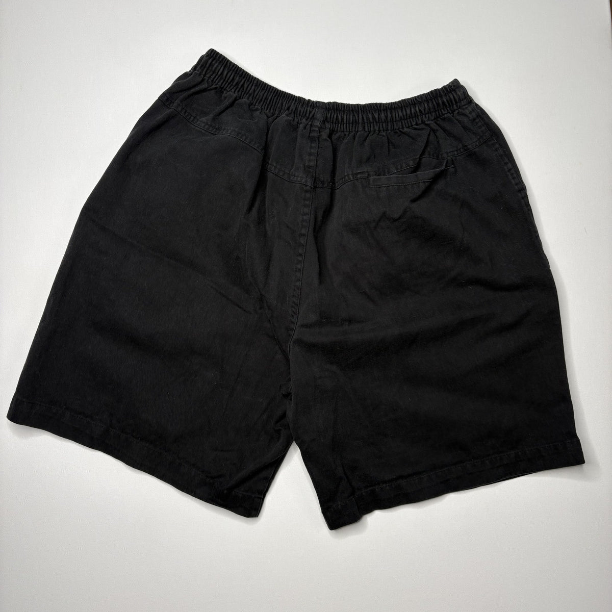 Vintage Route 66 Black Elastic Waist Shorts Medium