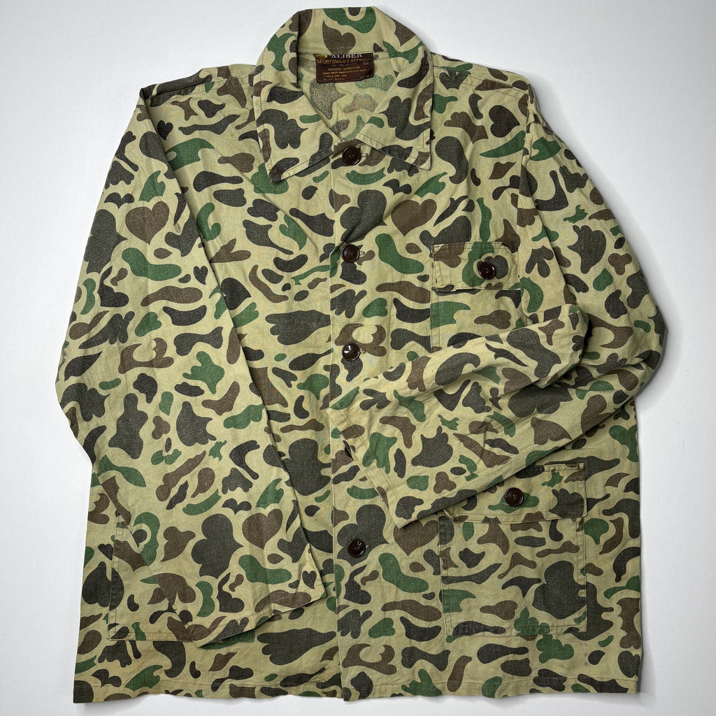 Vintage Caliber Duck Camo Button Up Shirt Jacket Large