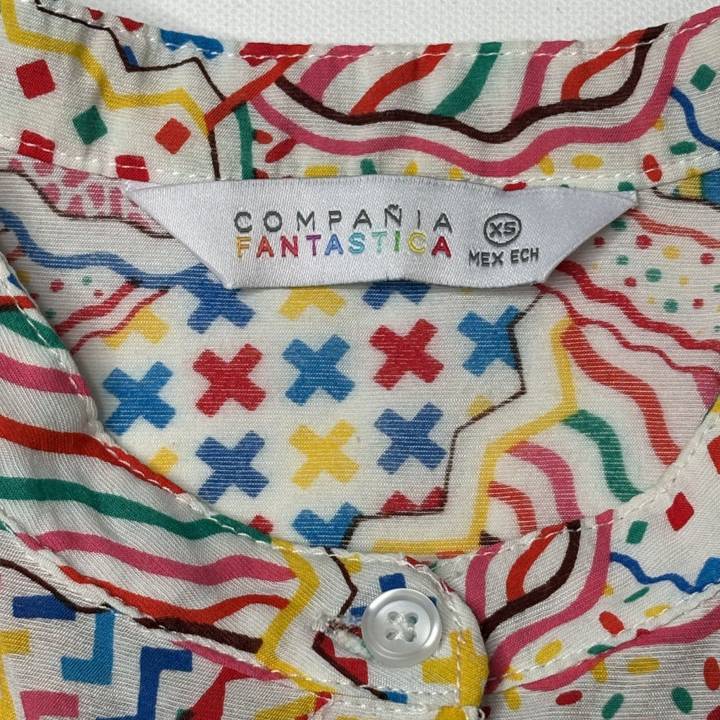 Compañia Fantastica Sleeveless Geometric Print Midi Dress