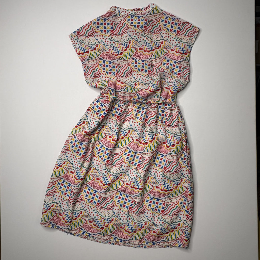 Compañia Fantastica Sleeveless Geometric Print Midi Dress