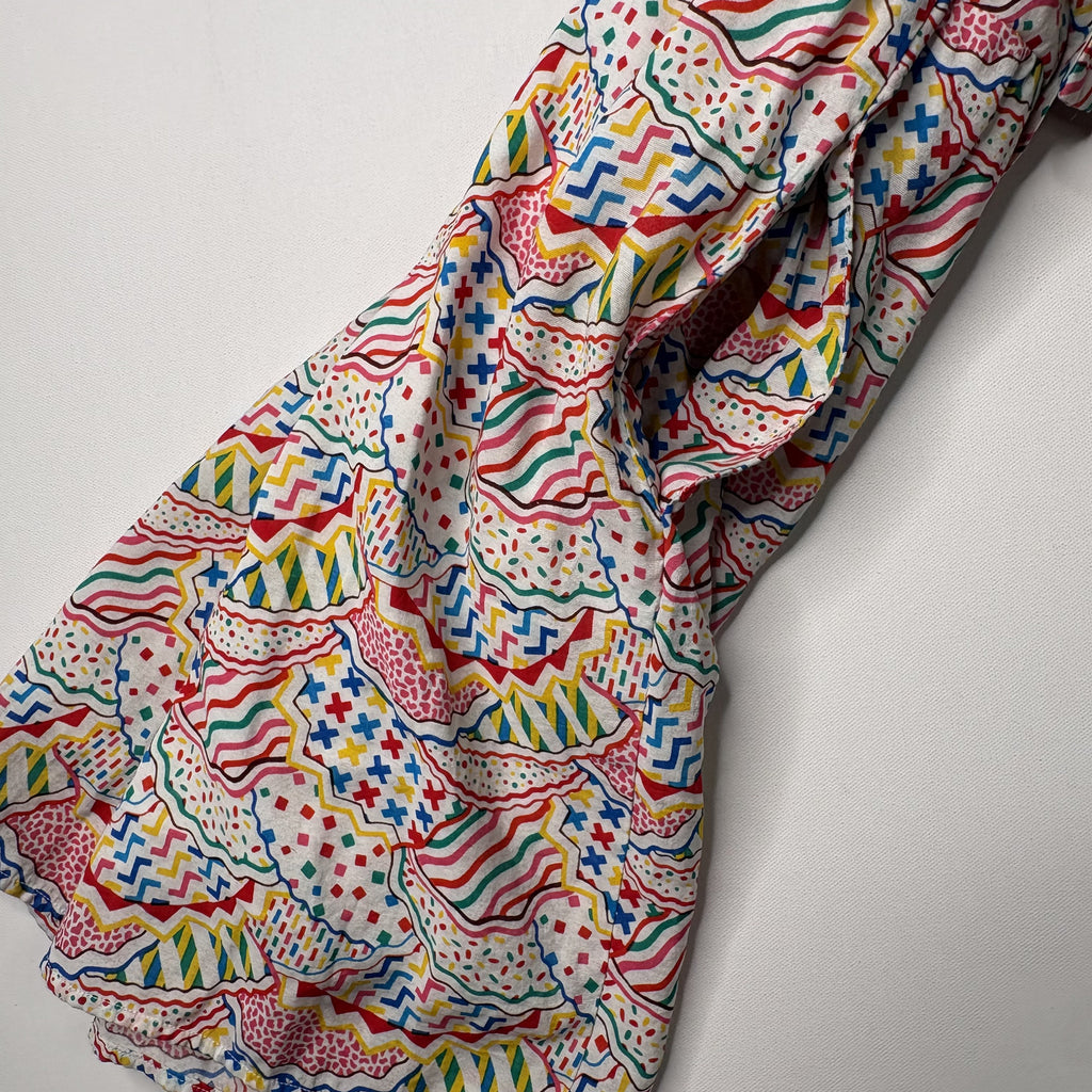 Compañia Fantastica Sleeveless Geometric Print Midi Dress