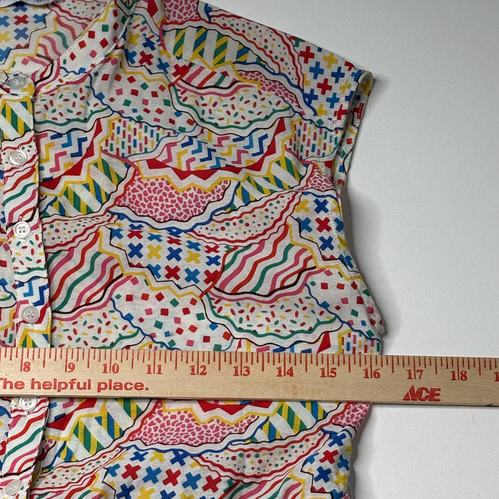 Compañia Fantastica Sleeveless Geometric Print Midi Dress