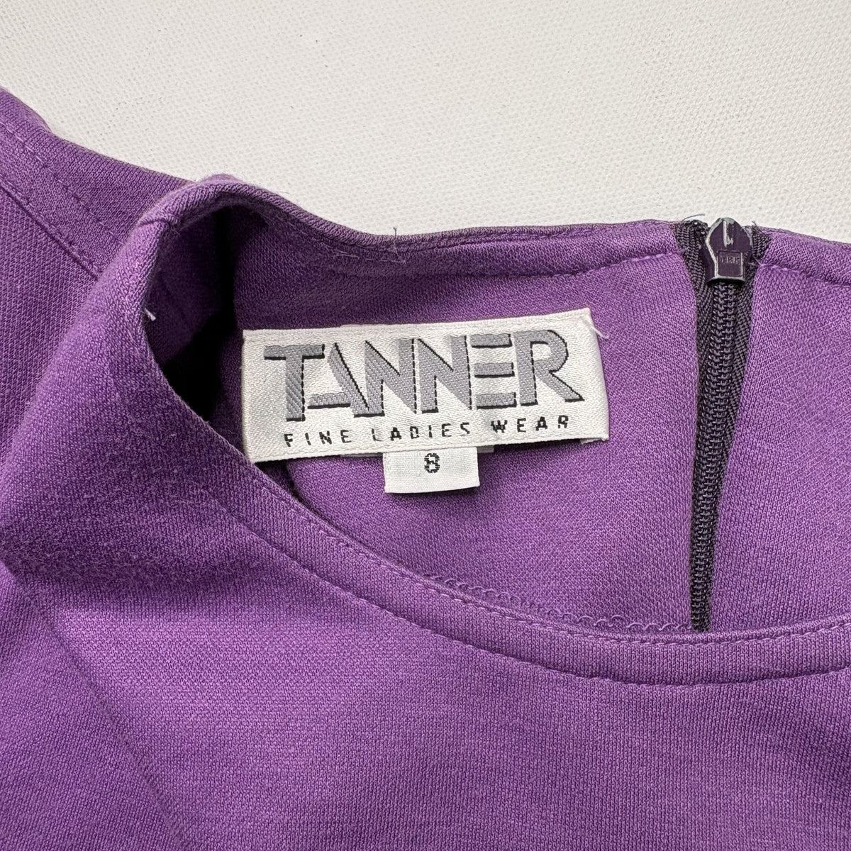Tanner Fine Casual Wear Vintage Purple Short Sleeve Top 8