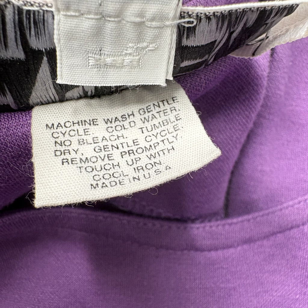 Tanner Fine Casual Wear Vintage Purple Short Sleeve Top 8