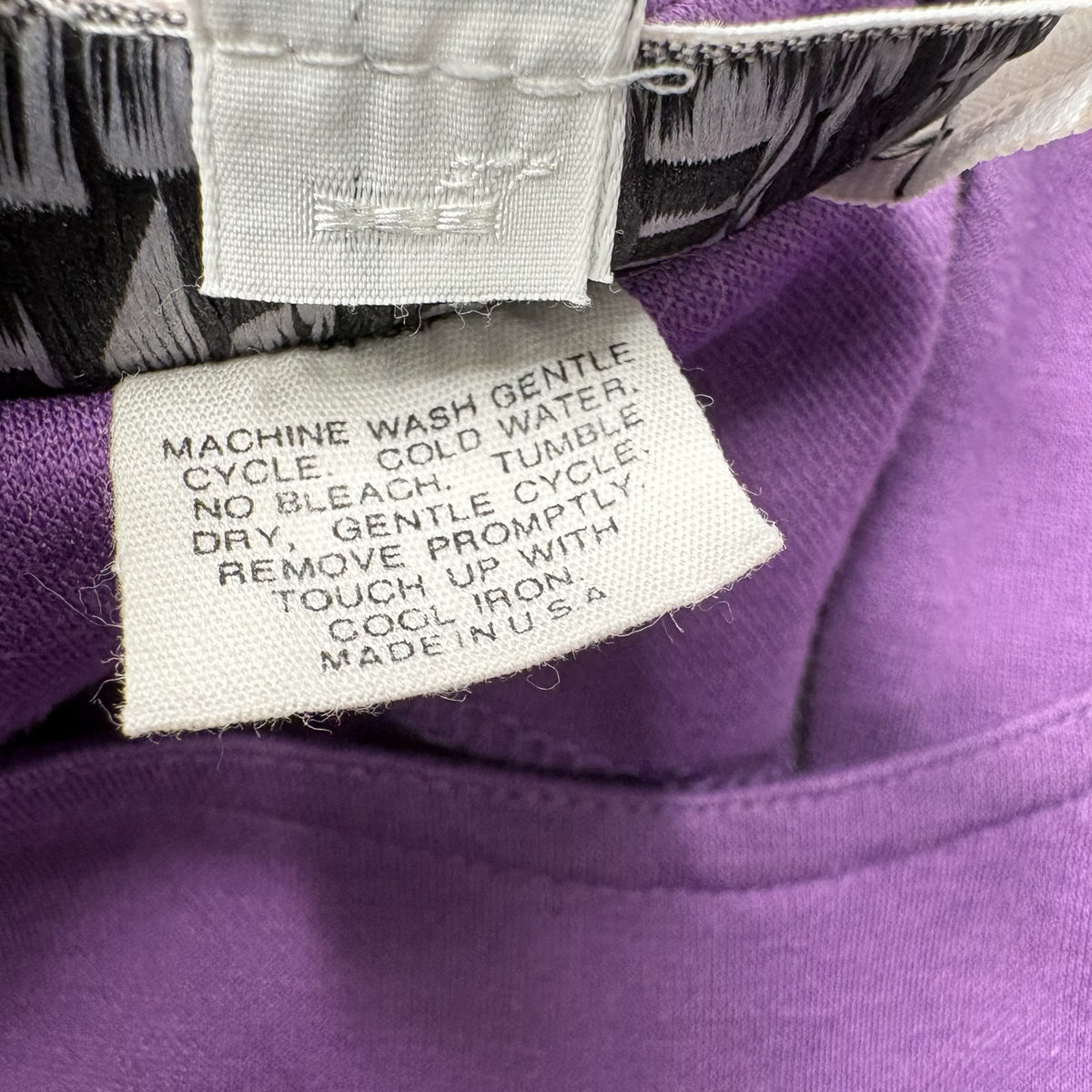 Tanner Fine Casual Wear Vintage Purple Short Sleeve Top 8