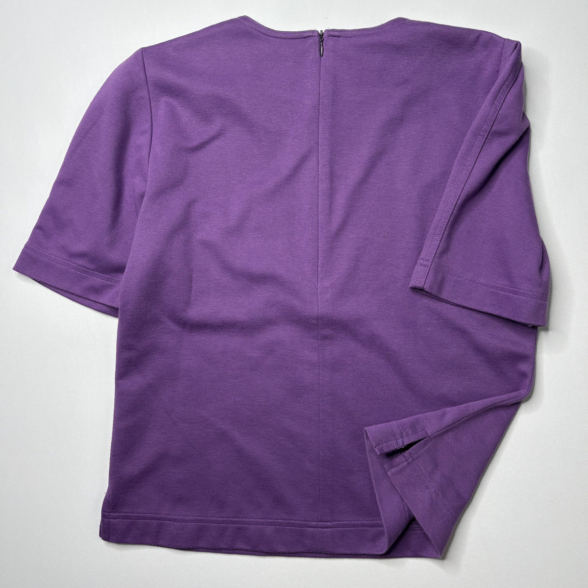 Tanner Fine Casual Wear Vintage Purple Short Sleeve Top 8