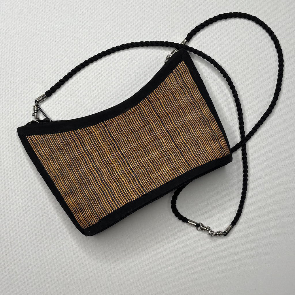 Baskets of Cambodia Woven Straw Crossbody Bag