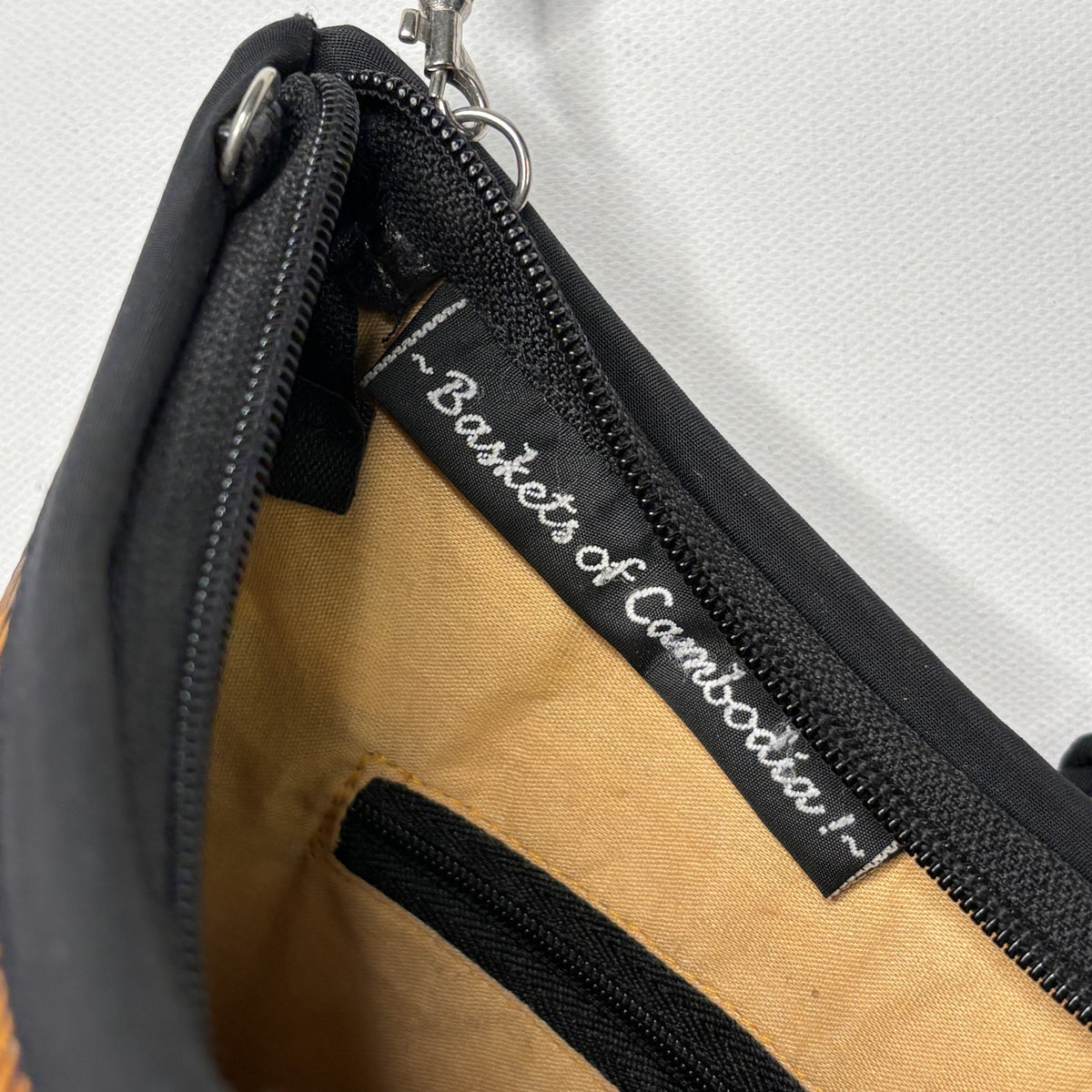 Baskets of Cambodia Woven Straw Crossbody Bag