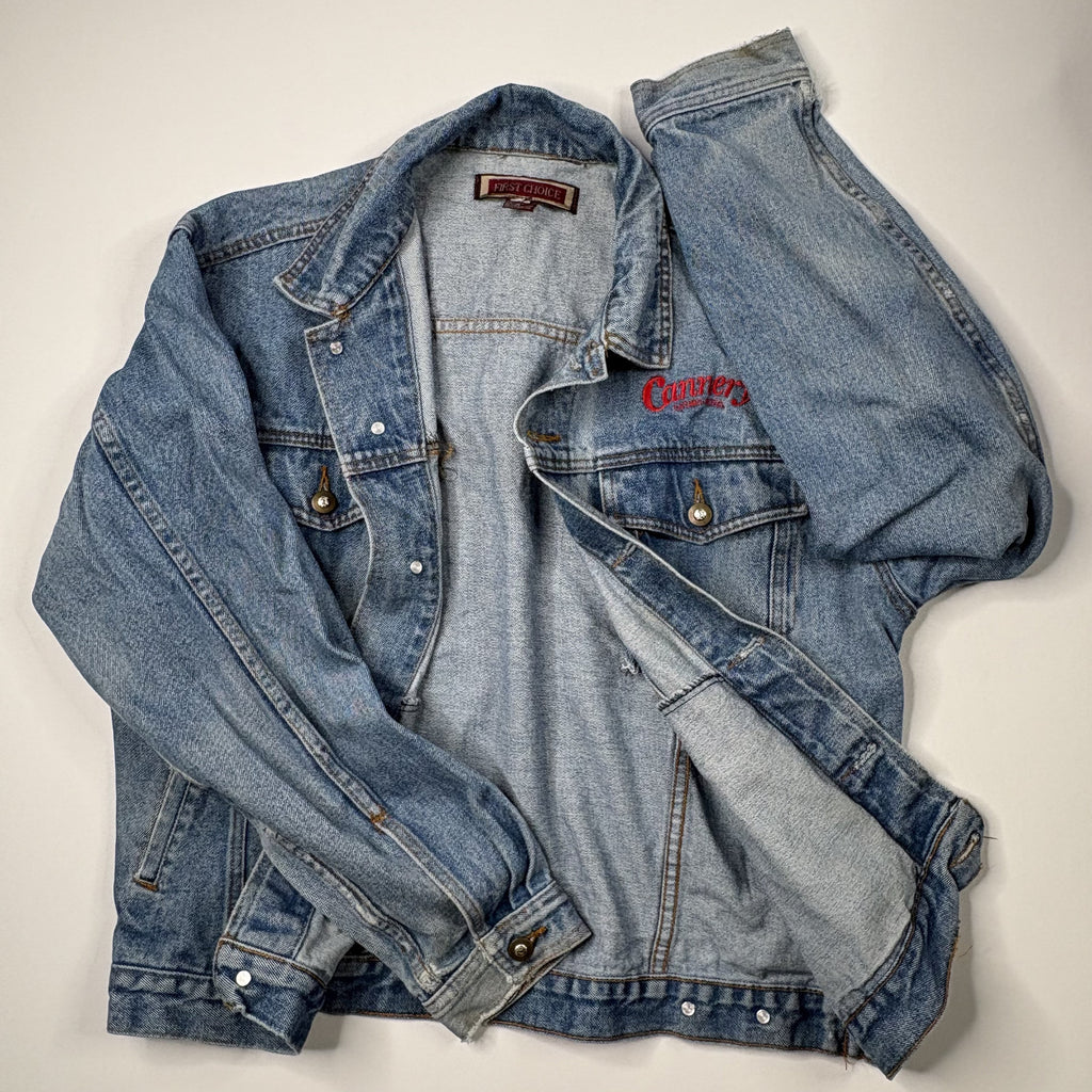 First Choice Denim Jacket Vintage Cannery Casino Medium Blue