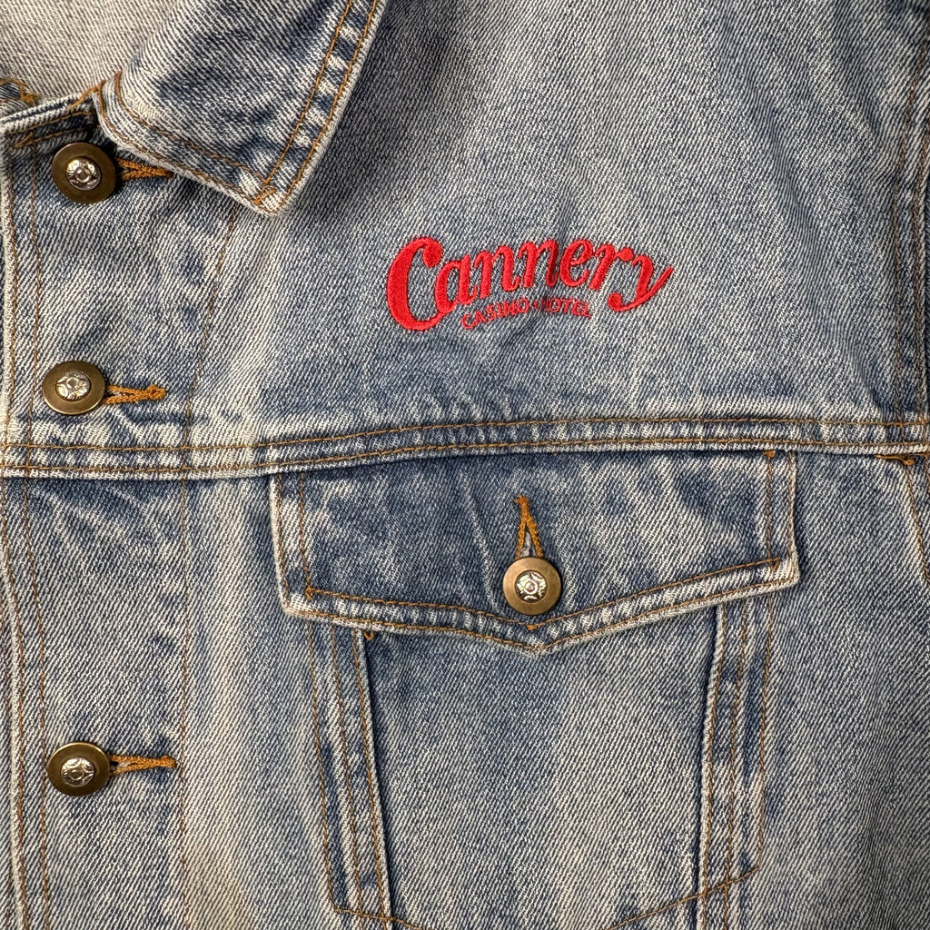 First Choice Denim Jacket Vintage Cannery Casino Medium Blue