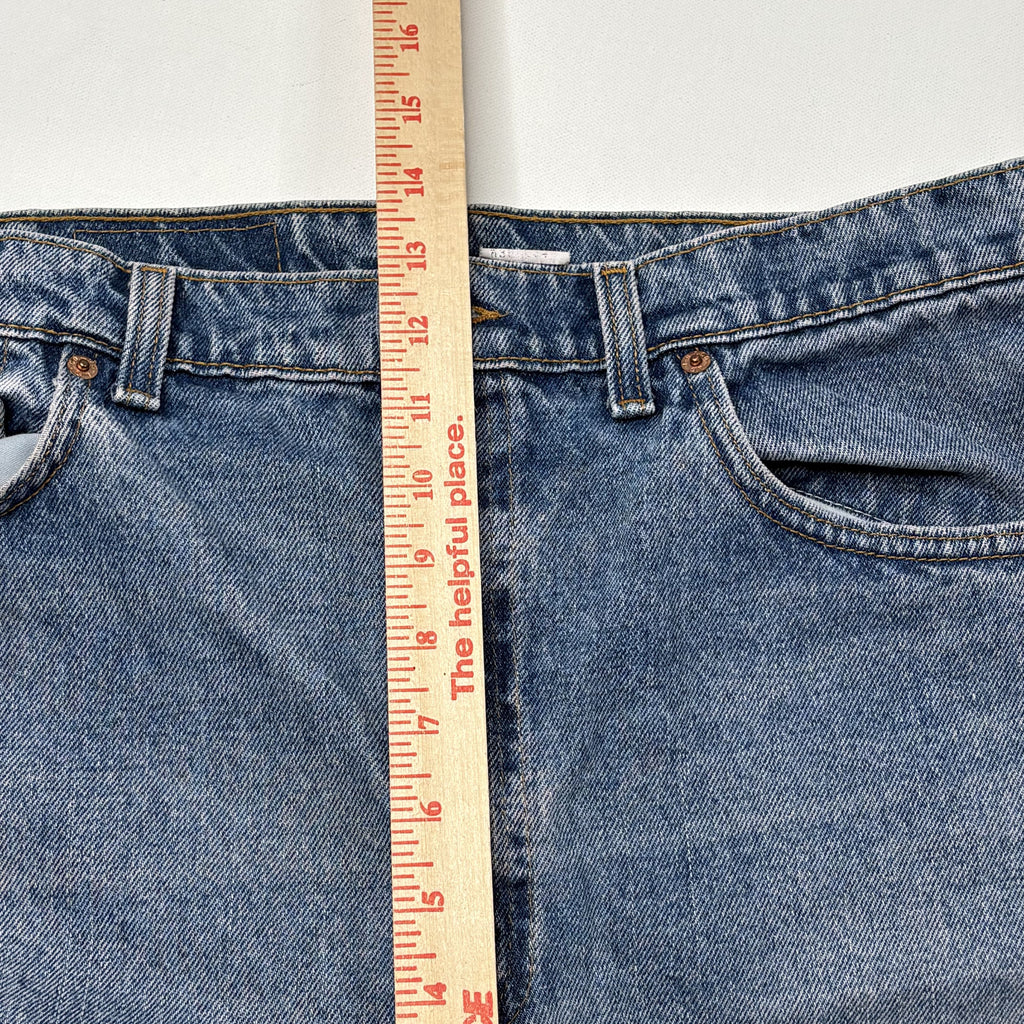 Levi's 505 Straight Leg Jeans 38x34 Vintage Distressed Blue