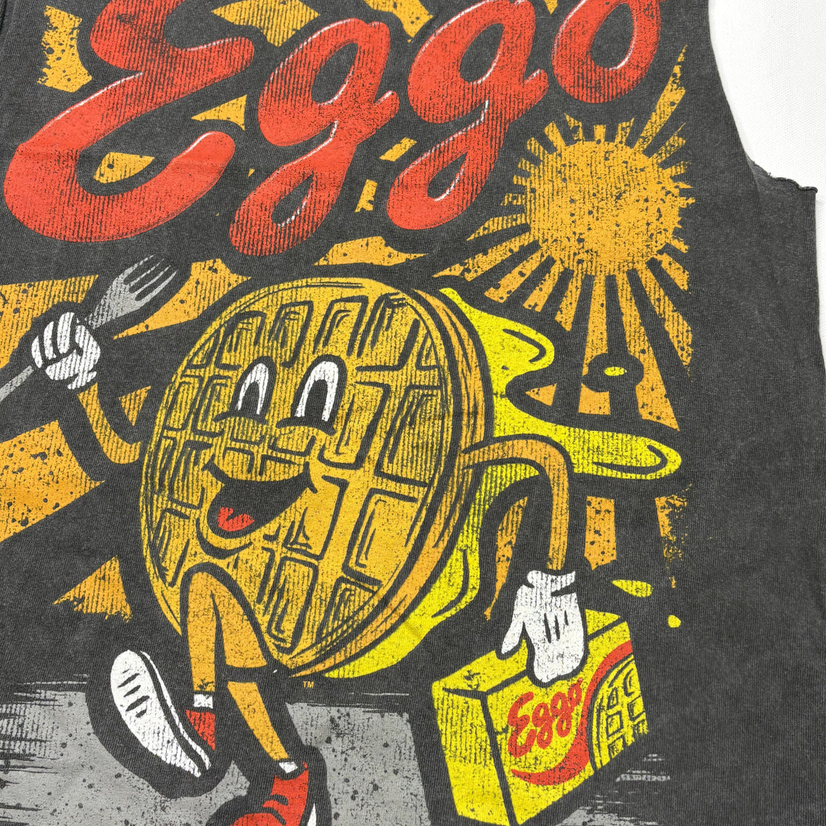 Kellogg's Eggo Waffle Graphic Cutoff T-Shirt Mens XL