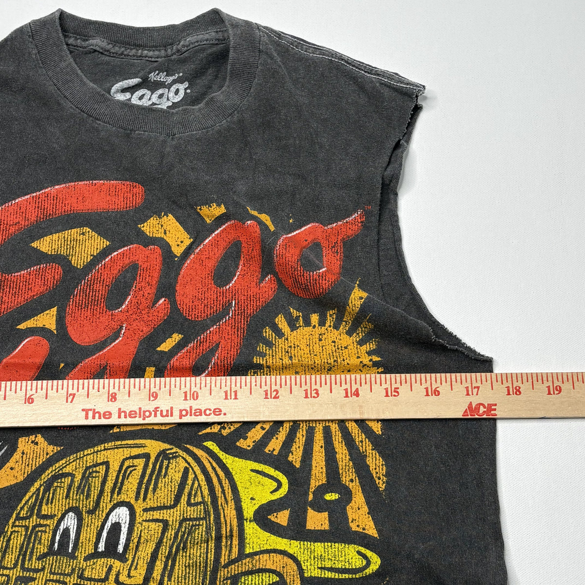 Kellogg's Eggo Waffle Graphic Cutoff T-Shirt Mens XL