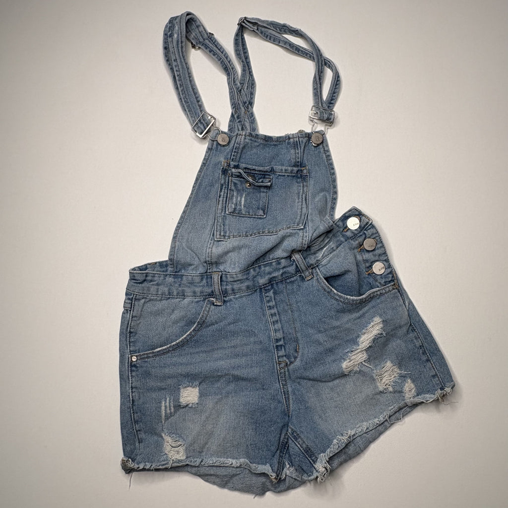 Redial Denim Overall Shorts Jean Dungarees Size 36