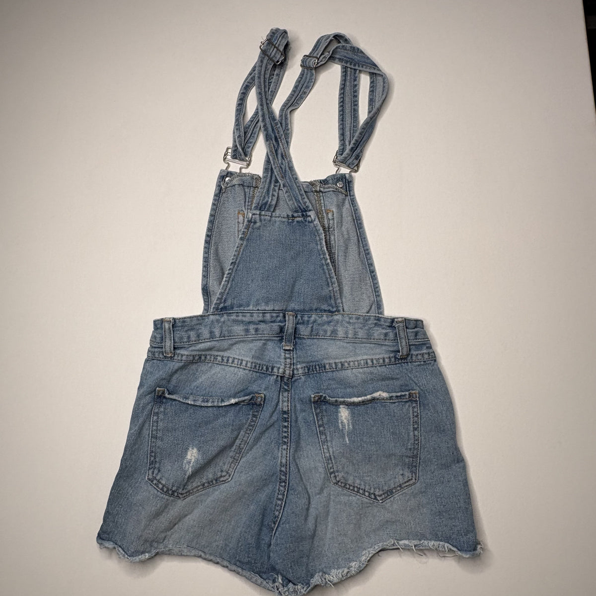 Redial Denim Overall Shorts Jean Dungarees Size 36