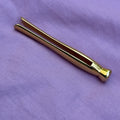 Vintage Swank Gold Tone Collar Clip Bar Patent Pending