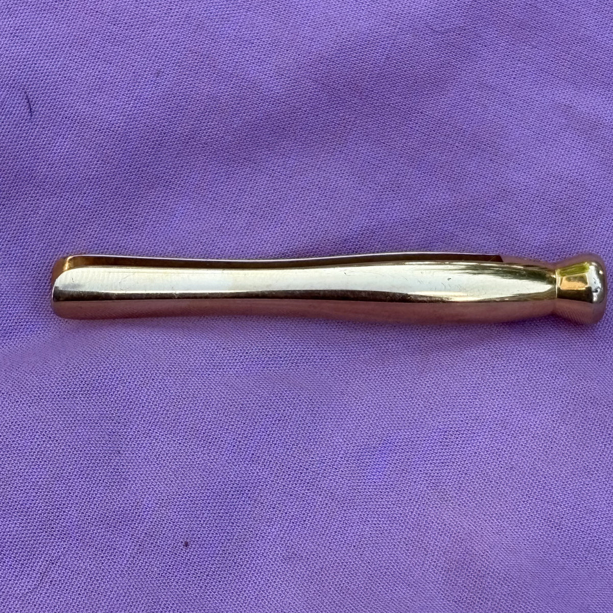 Vintage Swank Gold Tone Collar Clip Bar Patent Pending