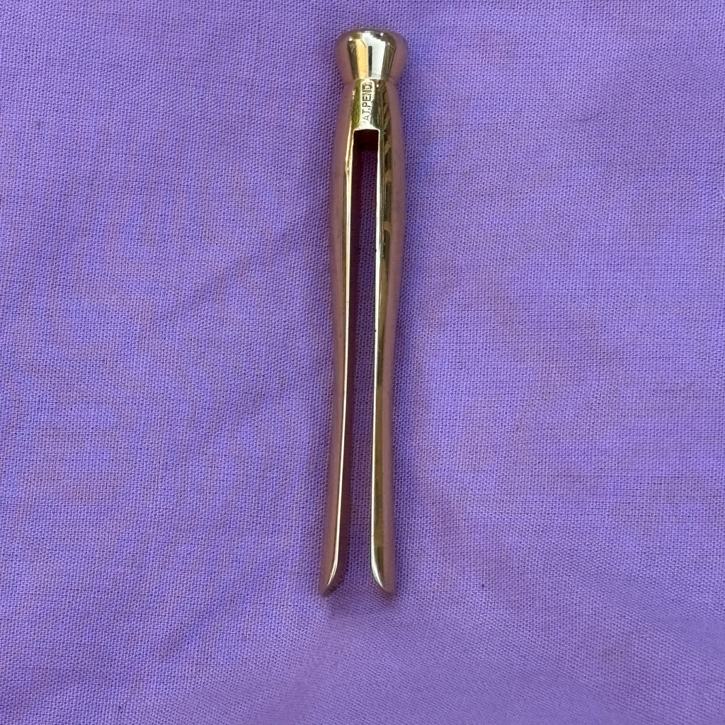 Vintage Swank Gold Tone Collar Clip Bar Patent Pending