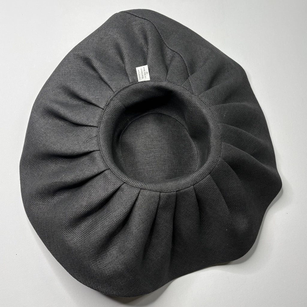 Vintage Luxury Divas Black Wide Brim Sun Hat Bow Whimsigoth
