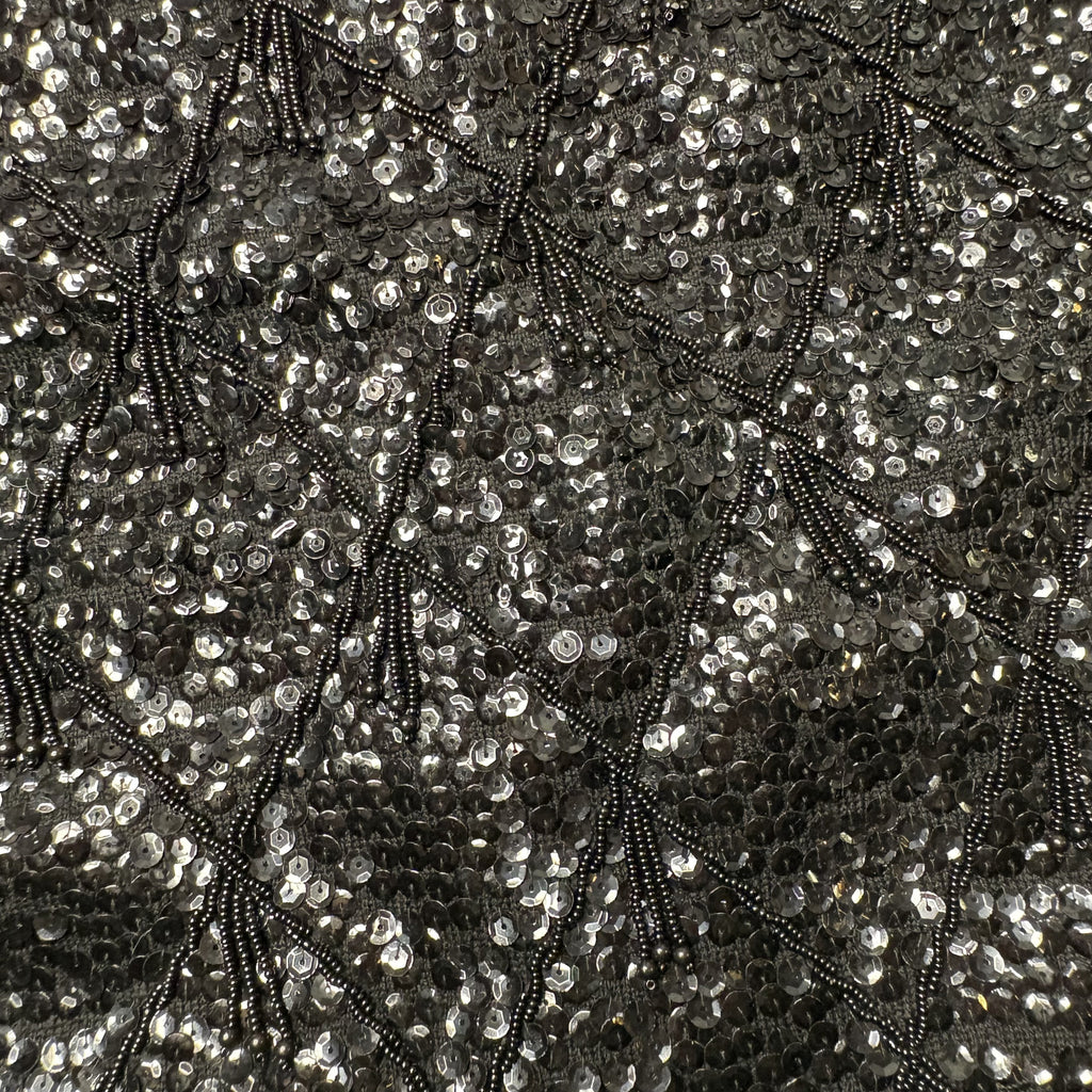 Vintage Alexander Sequined Beaded Wool Tank Top Size L