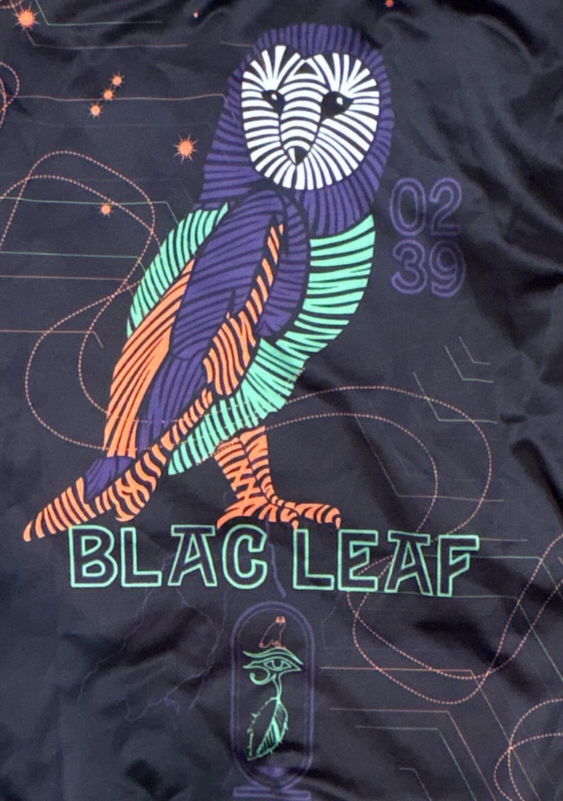 Blac Leaf Limited Edition Graphic Bomber Jacket Size S