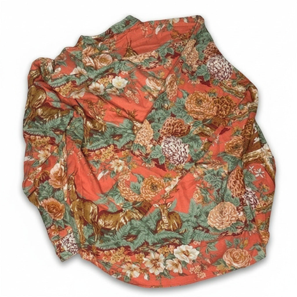 Tommy Hilfiger XL Floral & Deer Print Button-Up Shirt