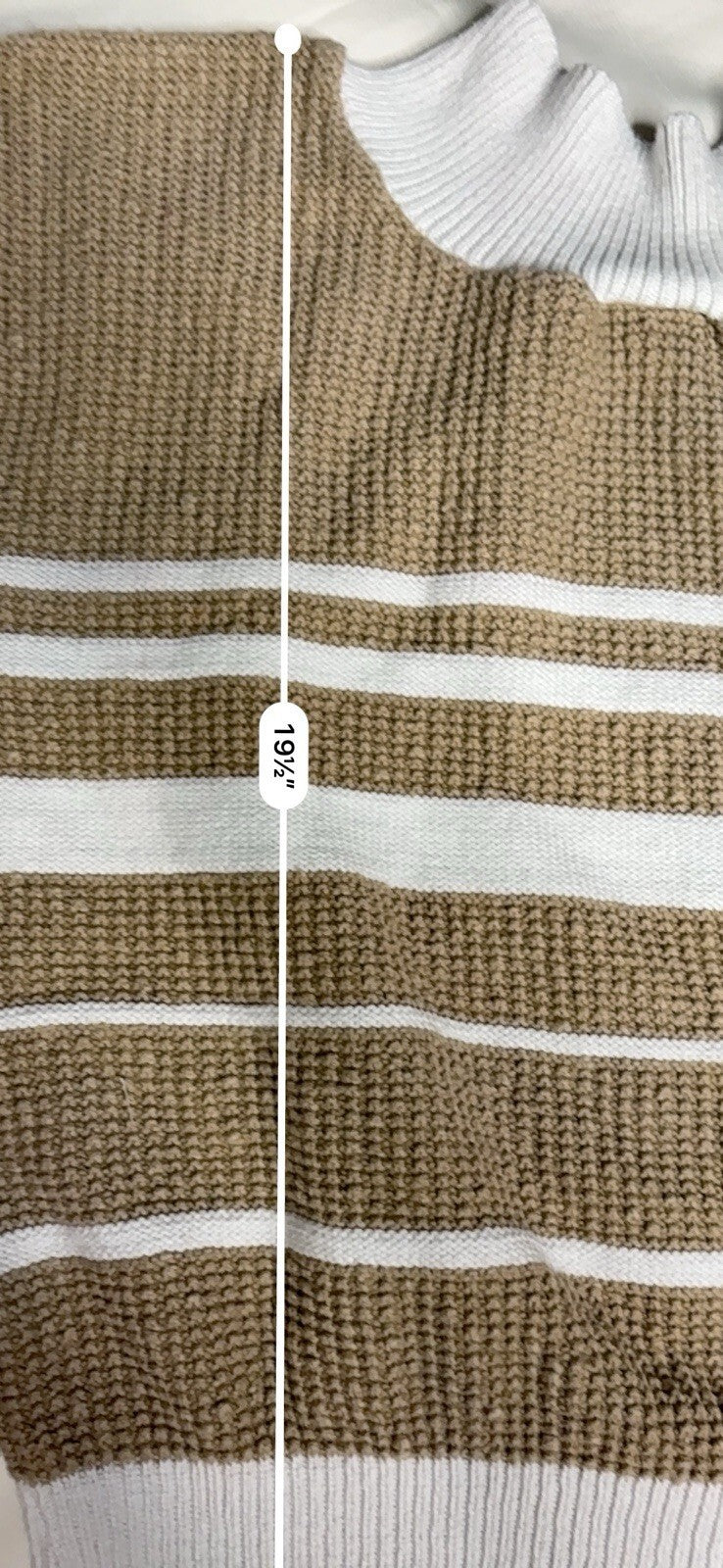 Vintage 1980s The Fox Collection Textured Knit Stripe Mock T